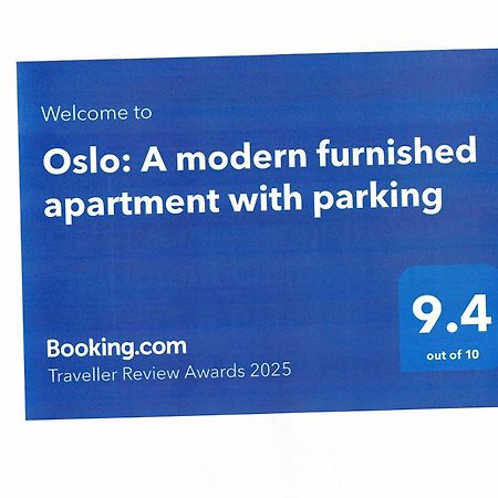 סופיה Oslo: A Modern Furnished Apartment With Parking מראה חיצוני תמונה
