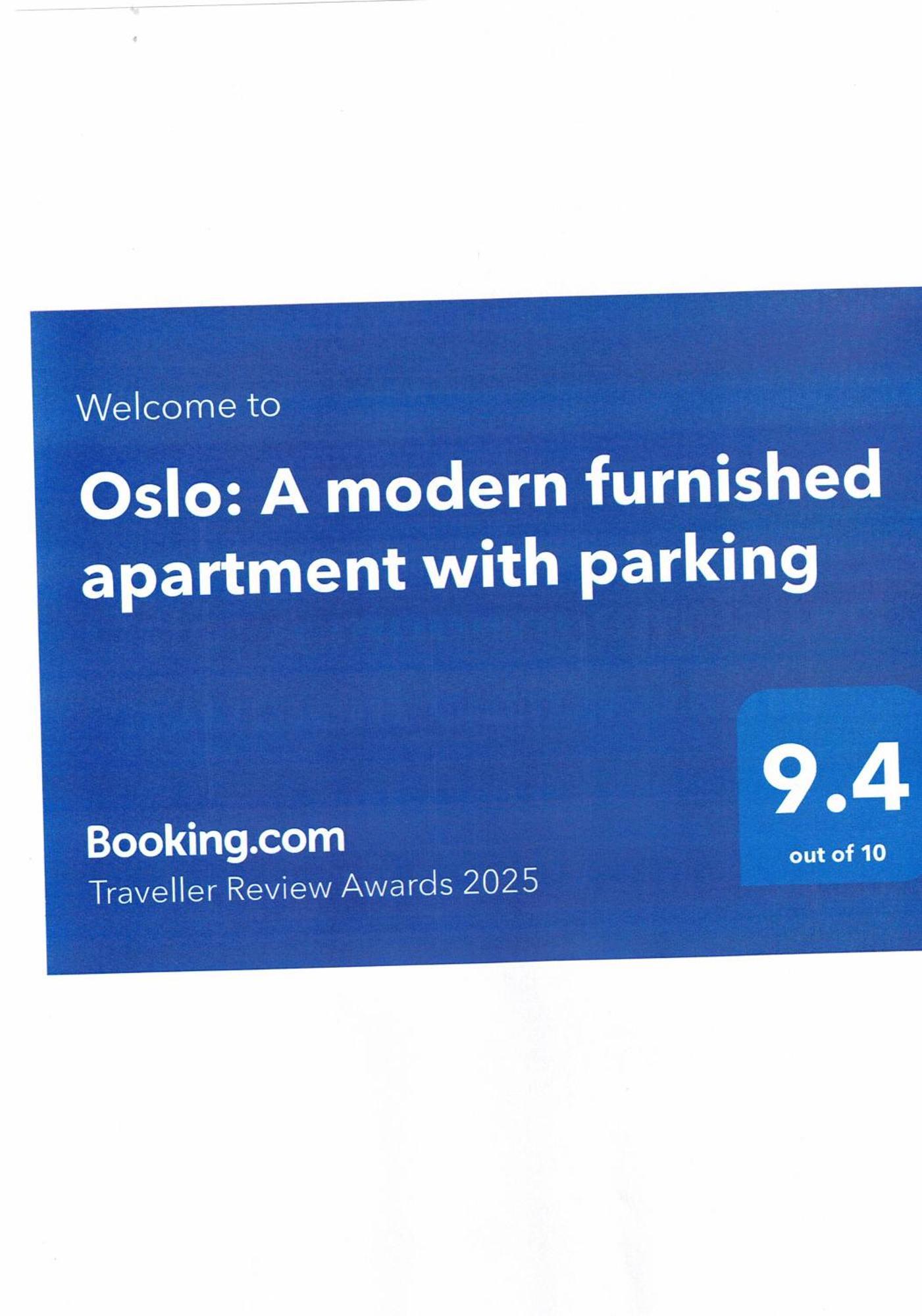 סופיה Oslo: A Modern Furnished Apartment With Parking מראה חיצוני תמונה